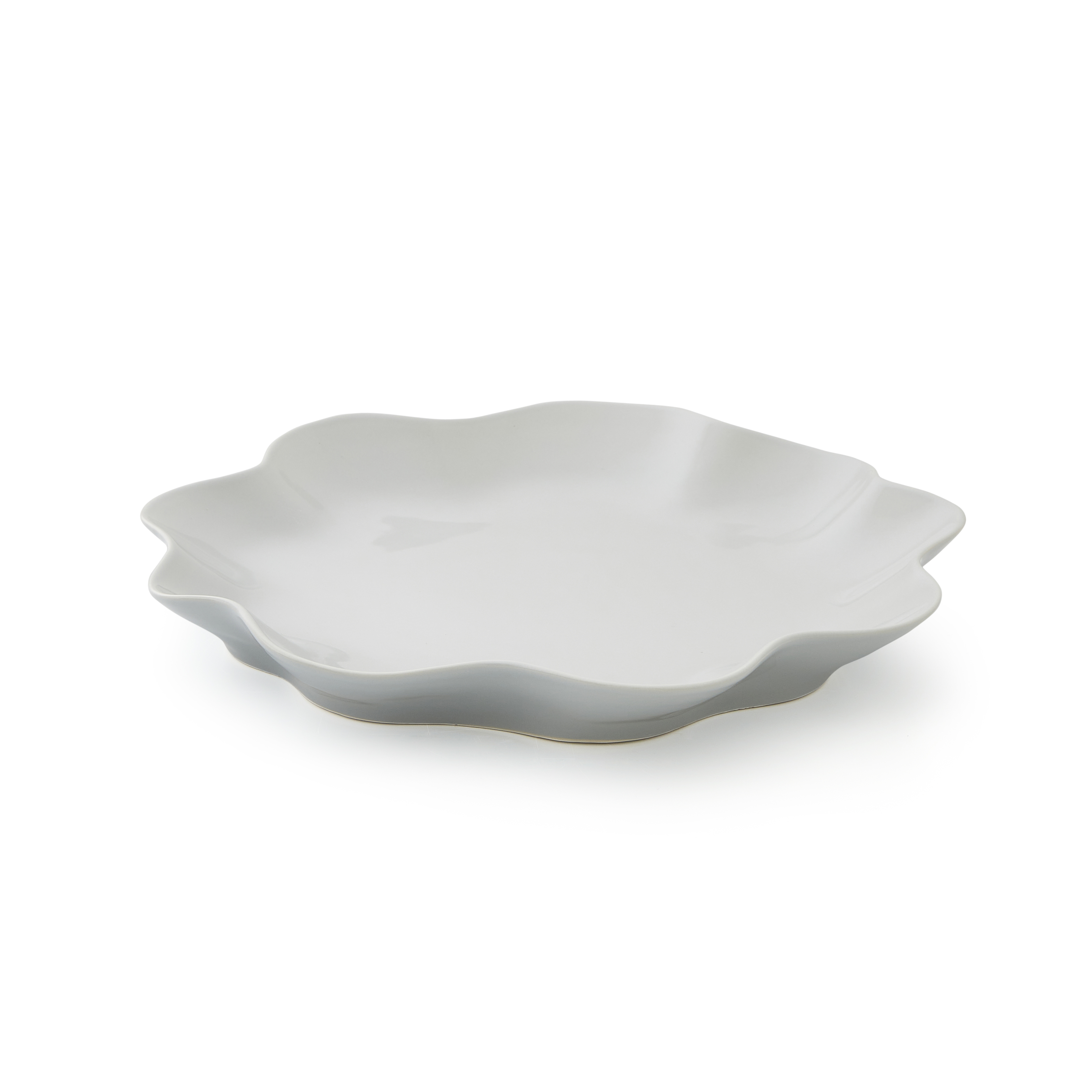 Sophie Conran Floret Large Serving Platter, Dove Grey image number null